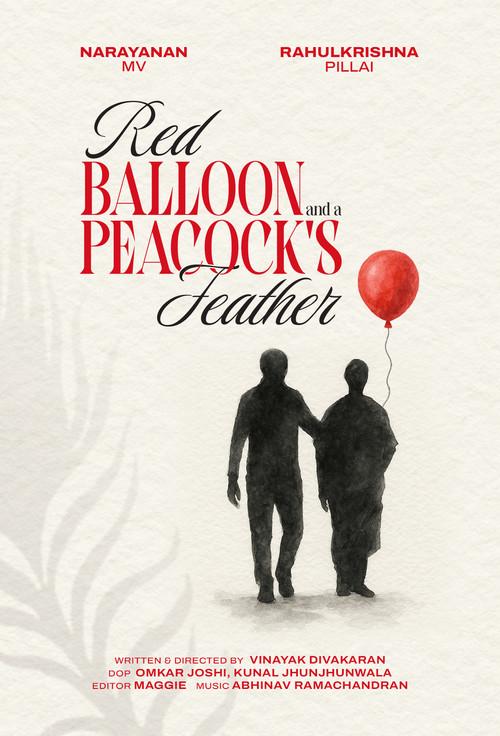 Red Balloon and a Peacock's Feather