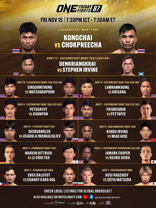 ONE Friday Fights 87: Kongchai vs. Chokpreecha