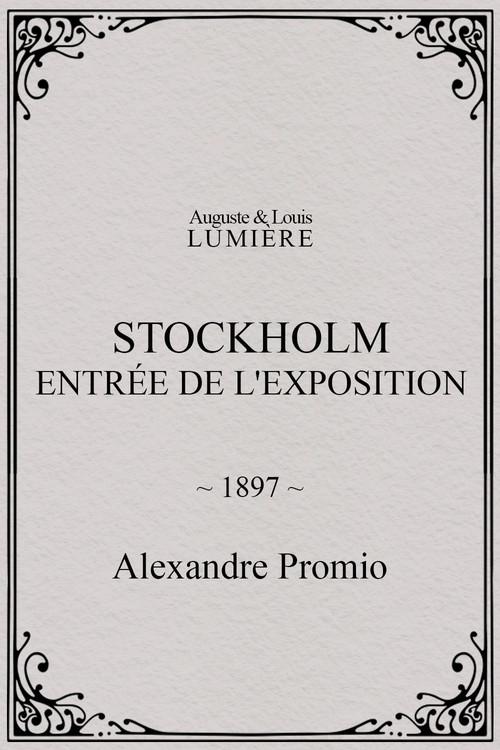 Stockholm, entrée de l'exposition