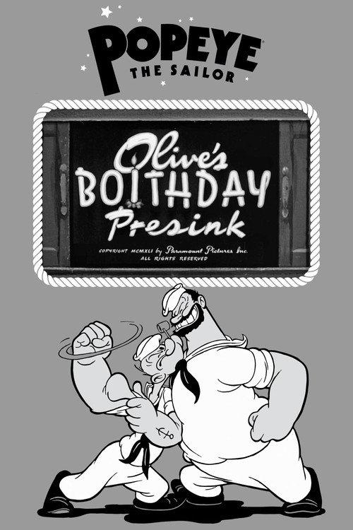 Olive's Boithday Presink