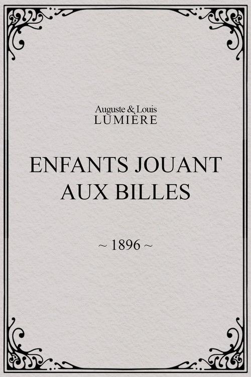 Enfants jouant aux billes