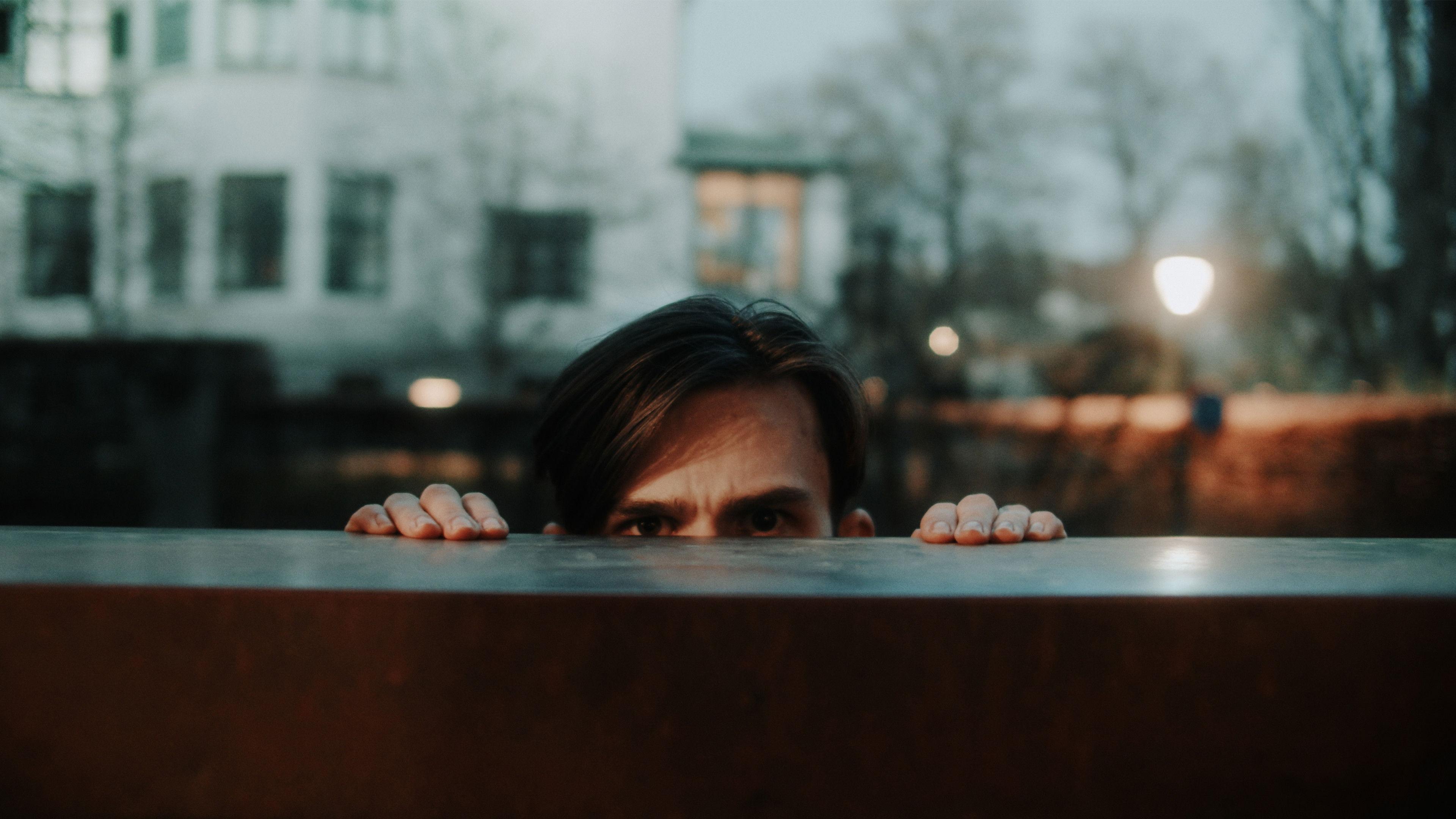 En glassmanet som er redd for havet